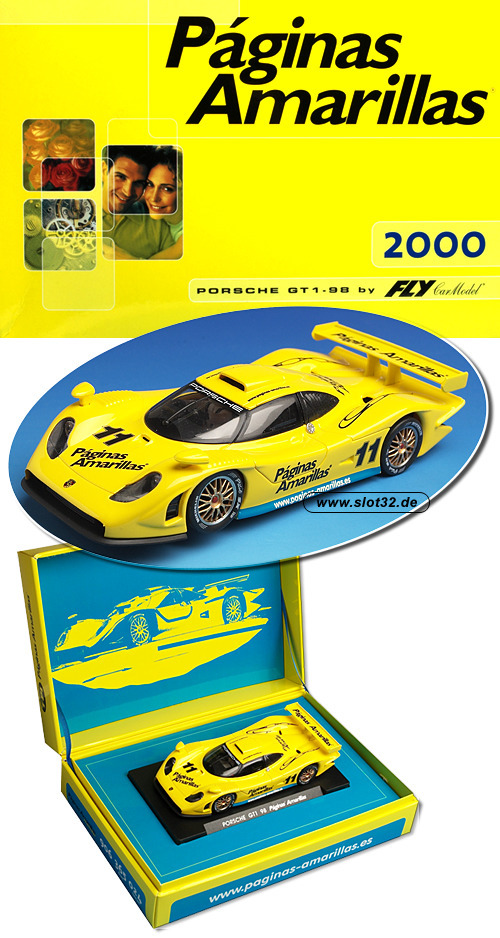 FLY Porsche 911 GT1 evo 98  paginas amarillas